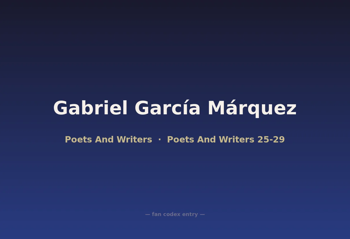 Gabriel García Márquez